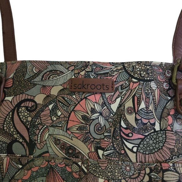 Sakroots Metro Tote In Sienna Spirit Desert - Picture 4 of 7